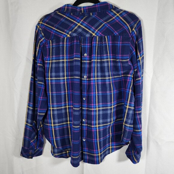 Torrid Purple Plaid Women's Flannel (Size 0) - Picture 2 of 5